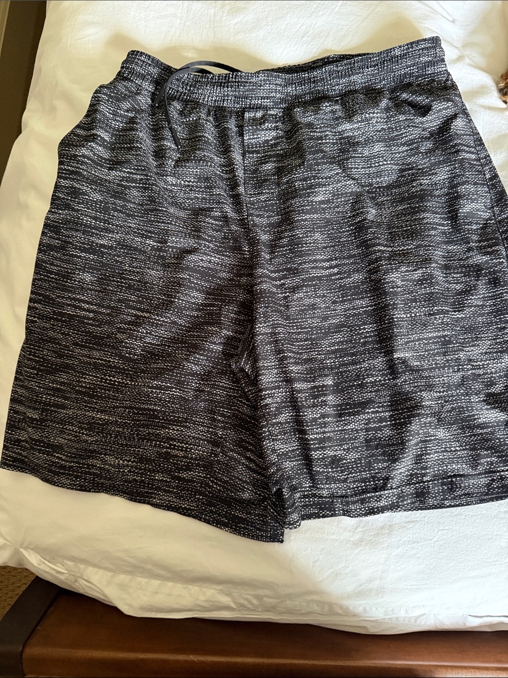 lululemon athletica Men's Black Heather Athletic Shorts